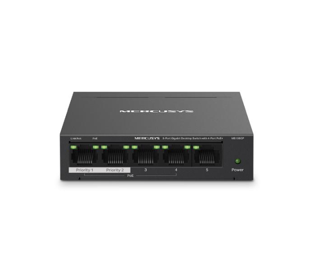 Mercusys MS105GP (5x10/100/1000Mbit) 4xPoE+ - 1321861 - zdjęcie 2